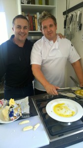 Chef Pieter Germishuys and Leon the Milkman